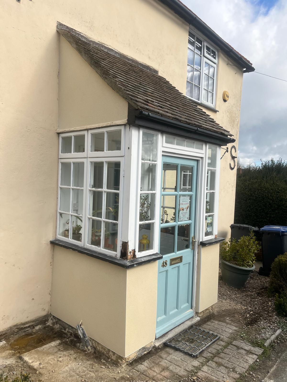 External rendering of porch area using K-Rend